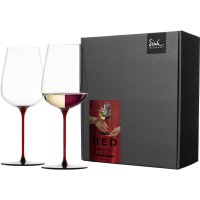 Eisch 2 Allround-Gläser SENSISPLUS 543/3 rot-schwarz...