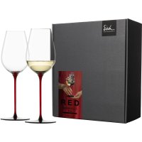 Eisch 2 Allround-Gläser SENSISPLUS 543/7 rot-schwarz...