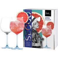 Eisch 2 Cocktail-Gläser SECCO FLAVOURED blau 550/11