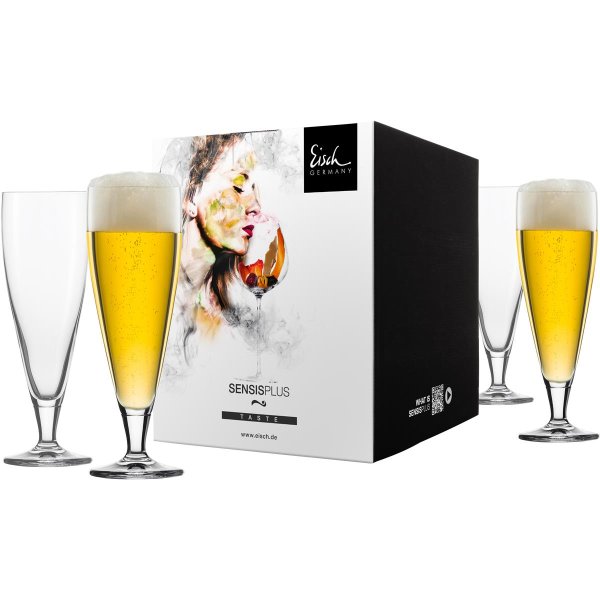 Eisch Geschenk-Set 4 Bier-Gläser/Biertulpen SUPERIOR SENSISPLUS 500/15