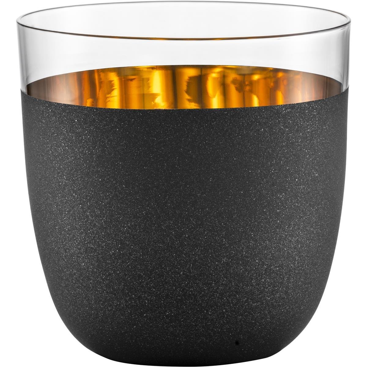 Eisch 104/15, 53,90 € gold COSMO schwarz Glas Trink-Becher/Wasserglas