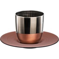 Eisch Espresso-Glas/Tasse COSMO COLLECT 109/6 Platin/Kupfer