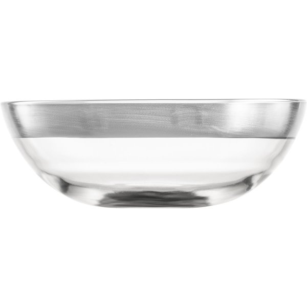 Eisch Glas Schale PURO Silber 567/17cm