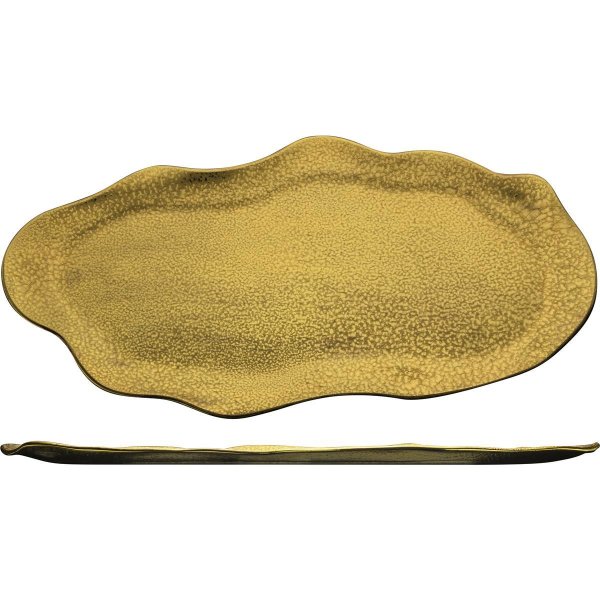 Eisch Servier-Platte/Tablett GOLD RUSH 308/48 Gold