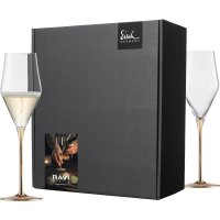 Eisch Geschenk-Set 2 Champagner-Gl&auml;ser RAVI Gold 518/7