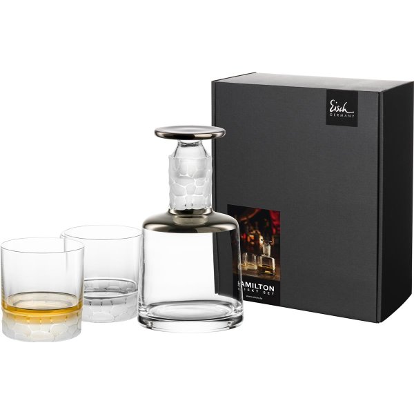 Eisch Geschenk-Set 2 Whisky-Gläser/Tumbler + Karaffe HAMILTON 899/99