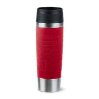 emsa Isolierbecher 500ml TRAVEL MUG Grande Manschette Rot