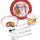Sterngraf Kinderset Bibi & Tina 7tlg mit Gravur (zB Namen) personalisiertes Kinderbesteck + Kindergeschirr (Teller Schale Tasse)