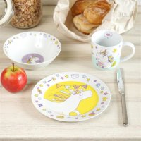 Geda Labels Kindergeschirr 3tlg Einhorn Doodle