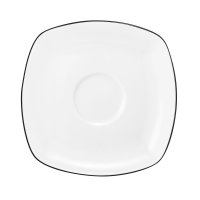 Seltmann Weiden Kombi-Untertasse eckig 14,5cm Lido Black...