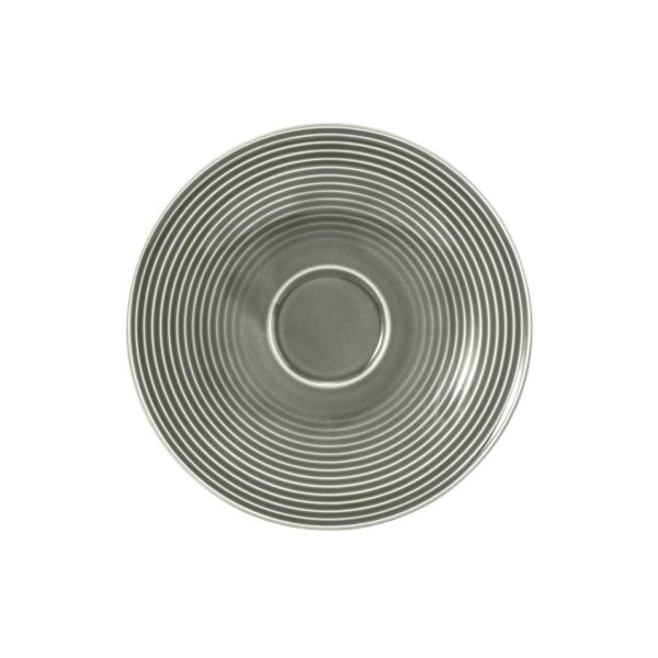 Seltmann Weiden Kombi-Untertasse groß 16,5cm Beat Perlgrau