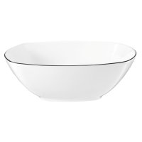 Seltmann Weiden Sch&uuml;ssel eckig 24,5cm Lido Black Line