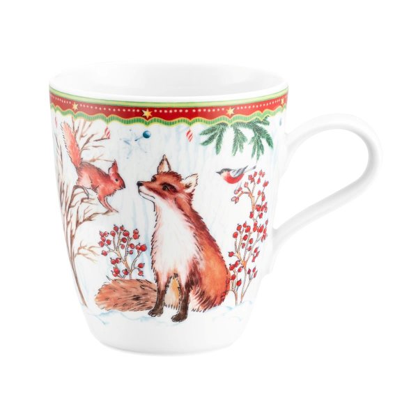 Seltmann Weiden Weihnachts-Becher mit Henkel 0,4L Waldtiere