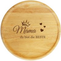 Sterngraf Pizzateller Beste Mama 32cm Holzteller...