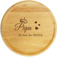 Sterngraf Pizzateller Bester Papa 32cm Holzteller...