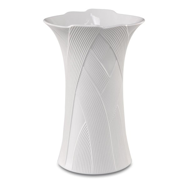 Goebel Vase Hacienda weiß 25cm, Hartporzellan