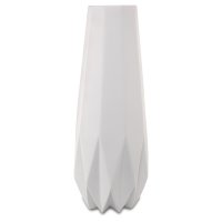 Goebel Vase Polygono Star 41cm weiß, Biskuitporzellan