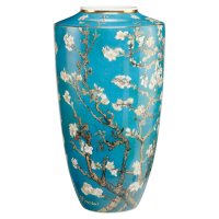 Goebel Vase Vincent van Gogh Mandelbaum blau 55cm, Porzellan