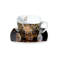 Goebel Kaffeetasse Gustav Klimt Die Erfüllung, Bone...