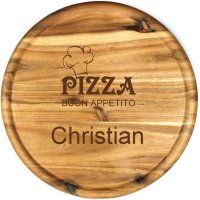 Sterngraf Pizzateller mit Gravur (Namen) personalisiertes...