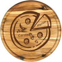 Sterngraf Pizzateller mit Gravur (Namen) personalisiertes...