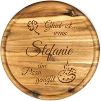 Sterngraf Pizzateller mit Gravur (Name) personalisiertes...