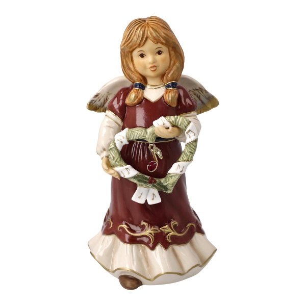 Goebel Engel Herzliche Weihnachtsmelodie Jahresengel 2023, 16cm, Steingut
