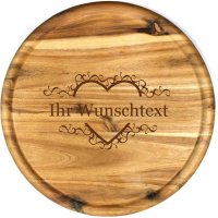 Sterngraf Pizzateller 32cm mit Wunsch-Gravur (zB Namen)...