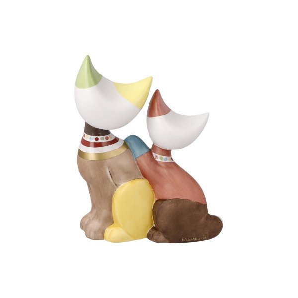Goebel Porzellan-Figur Rosina Wachtmeister Katzen "Noemi e Taddeo" 16,5cm