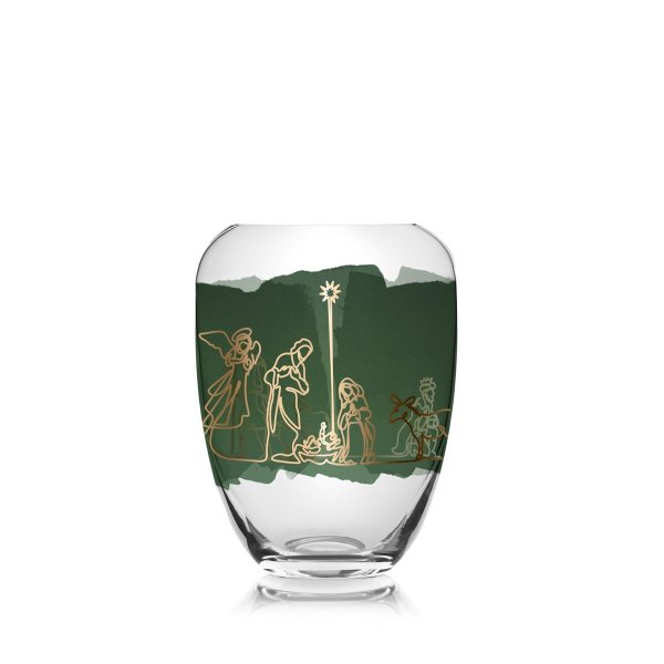 Goebel Vase Weihnachten/Christmas Classic 17cm, Glas