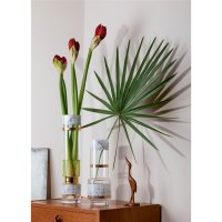 Goebel Vase Mar.go 32cm, Glas, Gold-/Marmordekor