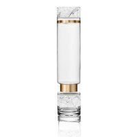 Goebel Vase Mar.go 45cm, Glas Gold-/Marmordekor