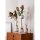 Goebel Vase Mar.go 45cm, Glas Gold-/Marmordekor