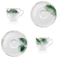 Goebel Set Livia Kaffeetassen, Porzellan Tassen