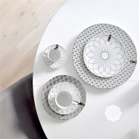 Goebel Set First.Platin Kaffeetassen, Porzellan Tassen