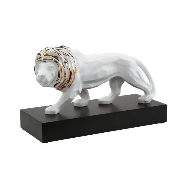 Goebel Porzellan-Figur Studio 8 Löwe 43,5x27cm, Echtgold-Auflage