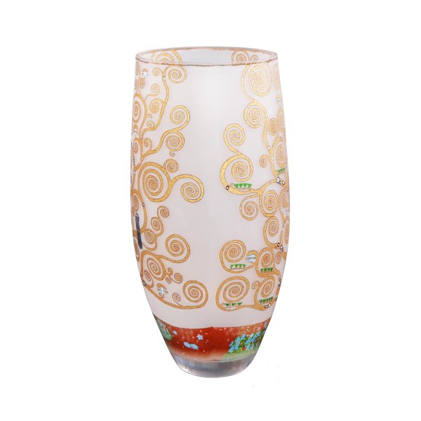 Goebel Vase Gustav Klimt "Der Lebensbaum" 30cm, Glas