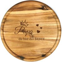 Sterngraf Pizzateller Papa du bist der Beste Holz...