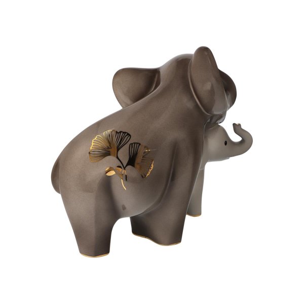 Goebel Porzellan-Figur Elephant Kindani & Latika 20cm, Elefanten Skulptur
