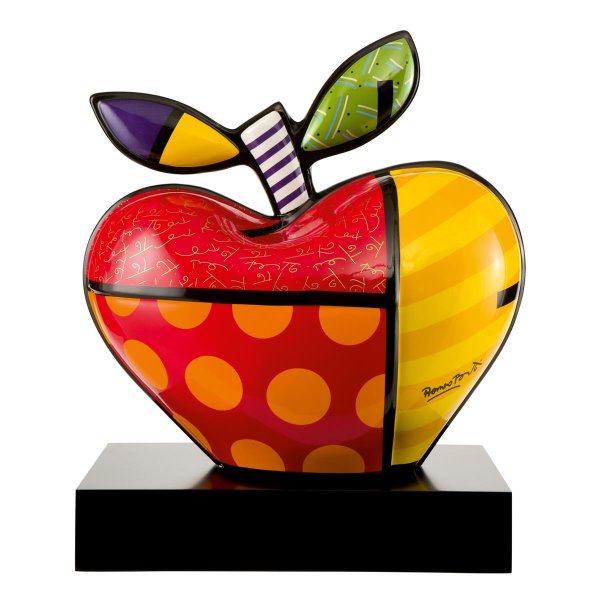 Goebel Porzellan-Figur Romero Britto Big Apple 58cm, Deko-Skulptur