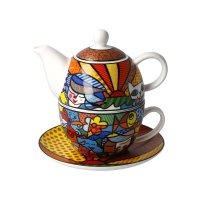Goebel Tea for One Romero Britto Garden, Tee Geschenk-Set
