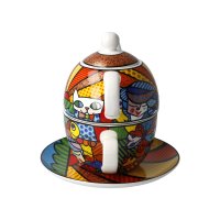 Goebel Tea for One Romero Britto Garden, Tee Geschenk-Set
