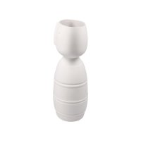 Goebel Vase mit Gesicht Caro, 22cm weiß,...