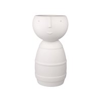 Goebel Vase mit Gesicht Klaus, 30cm weiß,...