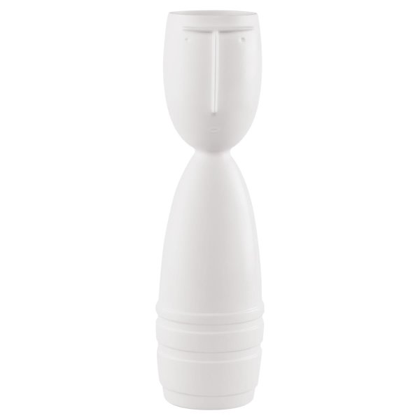 Goebel Vase mit Gesicht Günther, 41cm weiß, Biskuitporzellan