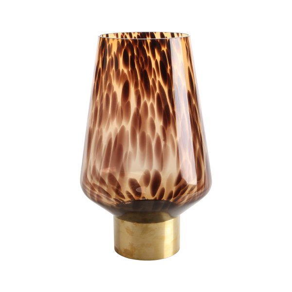 Goebel Vase Amber Rain 40cm, Glas-Kombi