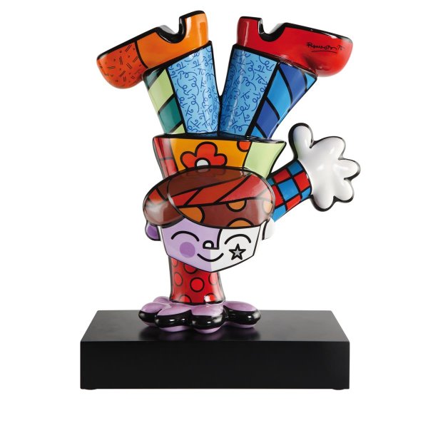 Goebel Porzellan-Figur Romero Britto Dancing Boy 47,5cm, Deko-Skulptur