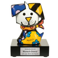 Goebel Porzellan-Figur mit Gravur, Romero Britto Coco...