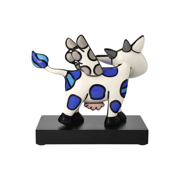 Goebel Porzellan-Figur mit Gravur, Romero Britto Flying Cow 19 cm, personalisiert