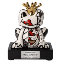 Goebel Porzellan-Figur mit Gravur, Romero Britto Golden...